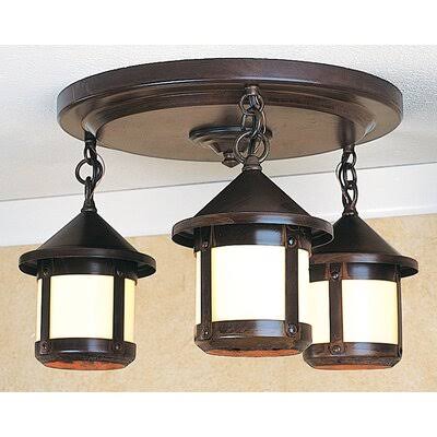 Satin Black Semi Flush Mount Light B424256