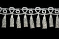 White Tassel Pattern Bridal Venice Lace Trim N1900