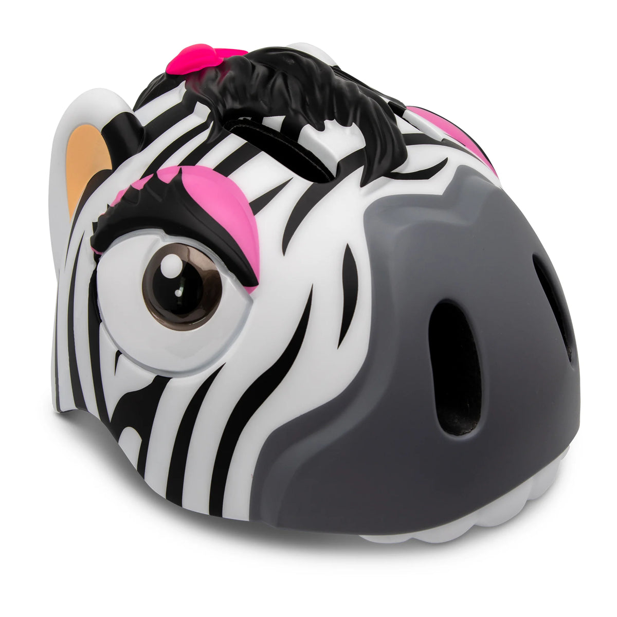 Black & White Zebra Kids Bike Helmet K385
