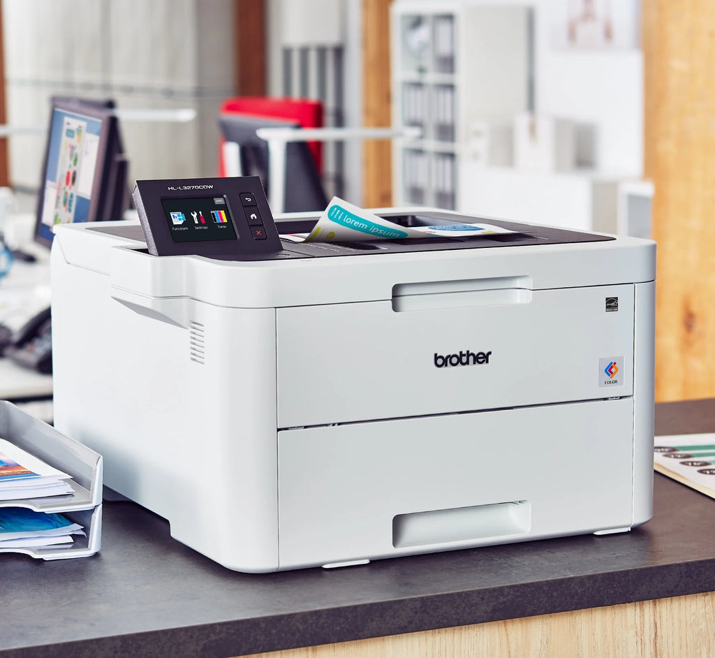 Compact Digital Color Printer with Wireless and Duplex Printing S7359