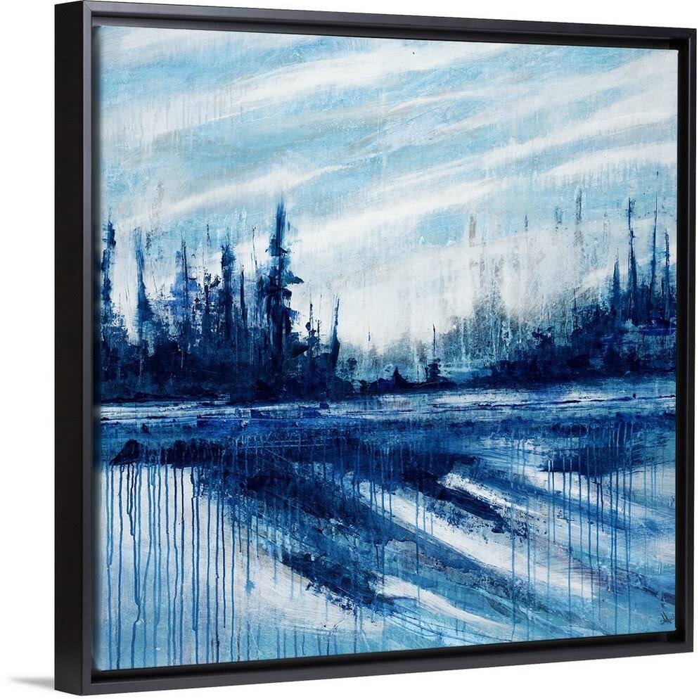 Black Float Frame Canvas Art - 24 x 24 U985