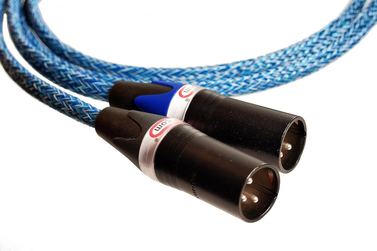 Blue XLR Balanced Audio Cable, Stereo Pair 2 Cables B8700
