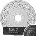 22 1/4x22OD x 4 3/4x22ID x 1 1/4x22P Ceiling Medallion Hand-Painted Pewter I62289