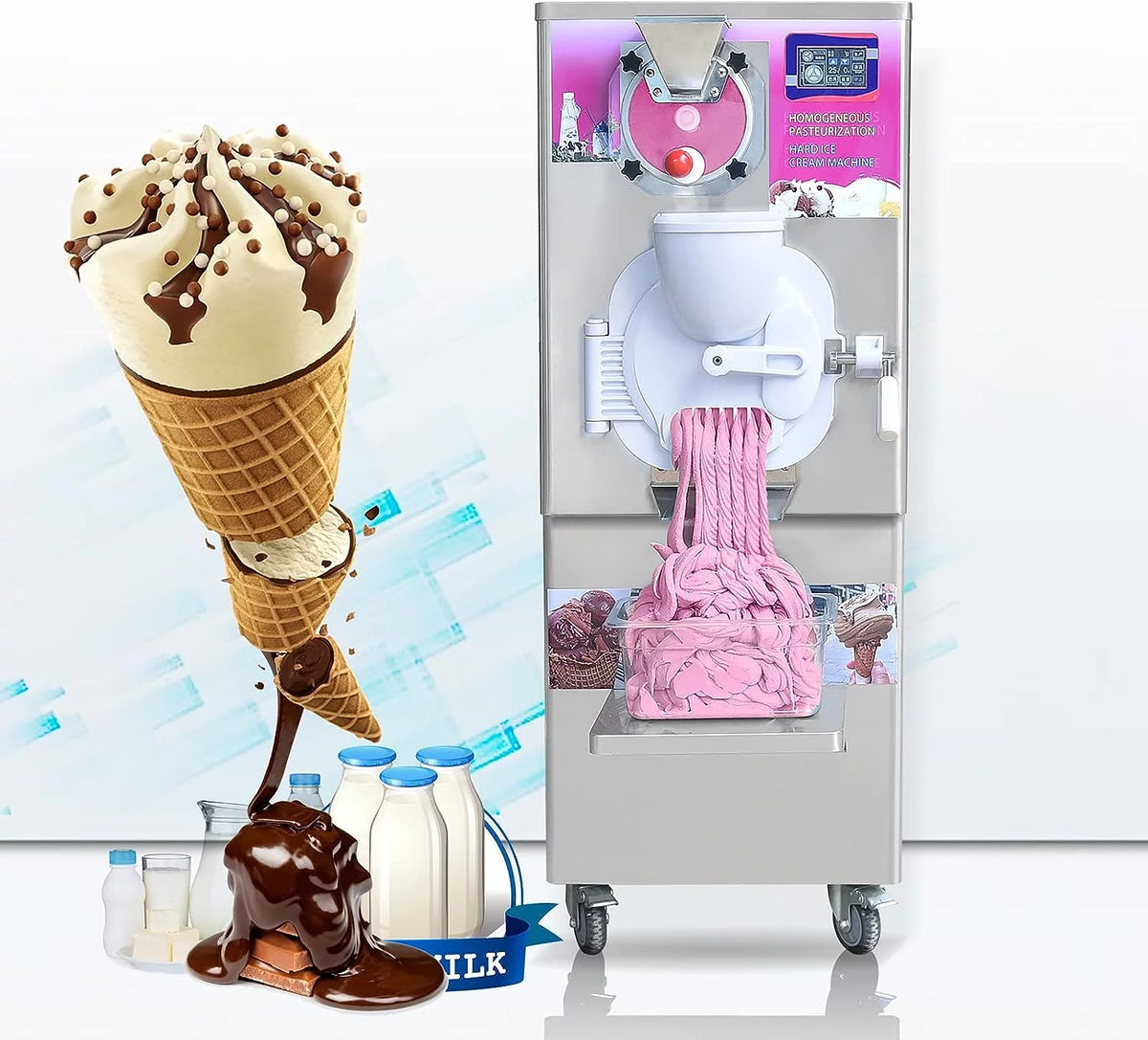 Commercial Gelato Hard Ice Cream Machine 9-11 Gal per Hour P921
