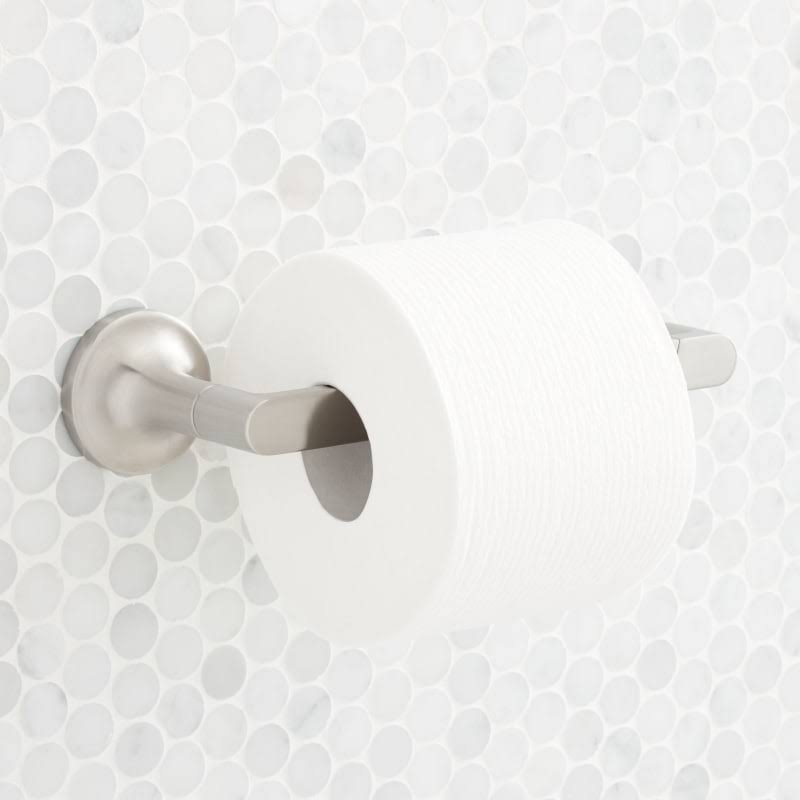 Brushed Nickel Wall Mounted Pivoting Toilet Paper Holder N820