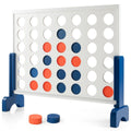 4 In A Row Game Wood Board with Carrying Bag Q7623