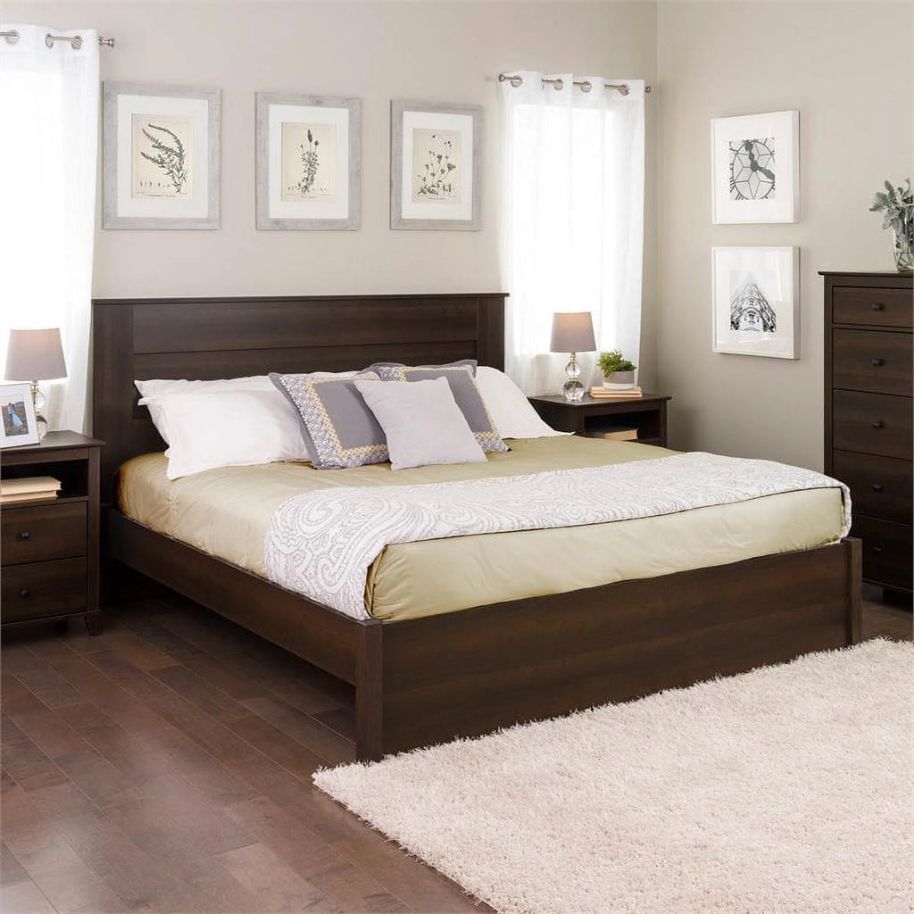King 4-Post Platform Bed in Espresso Z23725