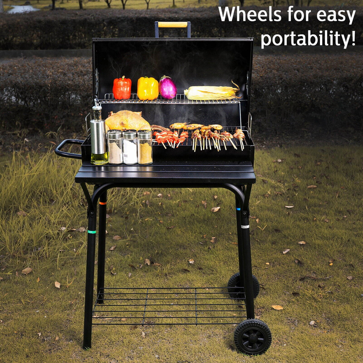 Charcoal BBQ Grill Smoker X14307