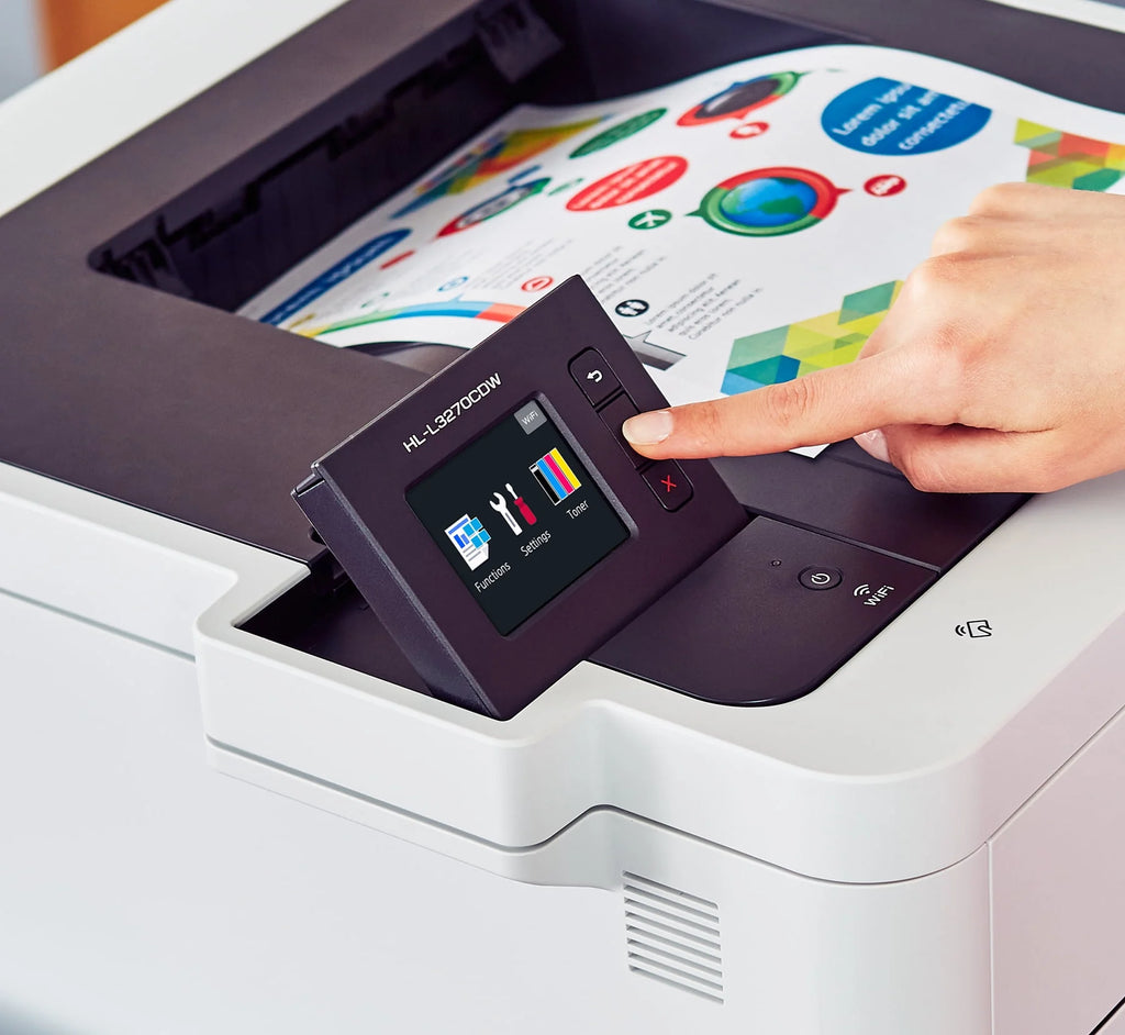 Compact Digital Color Printer with Wireless and Duplex Printing S7359
