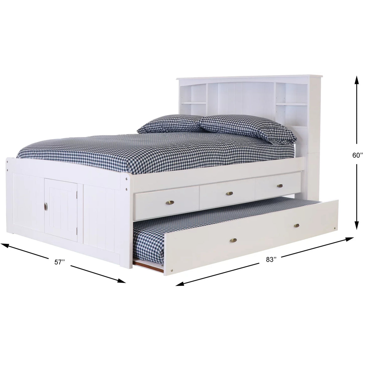 Solid Pine Bookcase Bed P981989