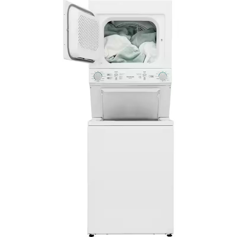 3.9 cu. ft. Washer and 5.5 cu. ft. Dryer Electric Stacked Laundry Center in White H114735