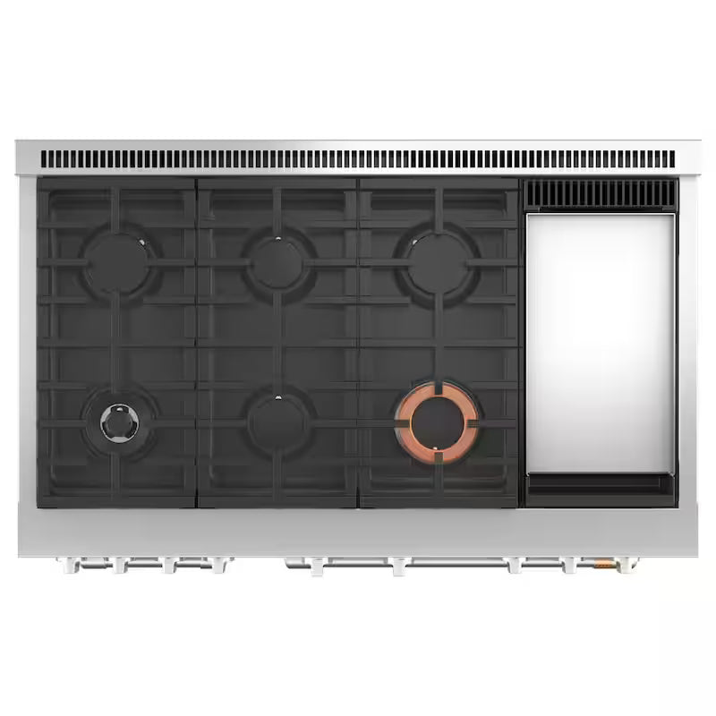 8.25 cu. ft. Smart Double Oven Dual Fuel Range with Self-Cleaning Convection Oven in Stainless Steel A843098