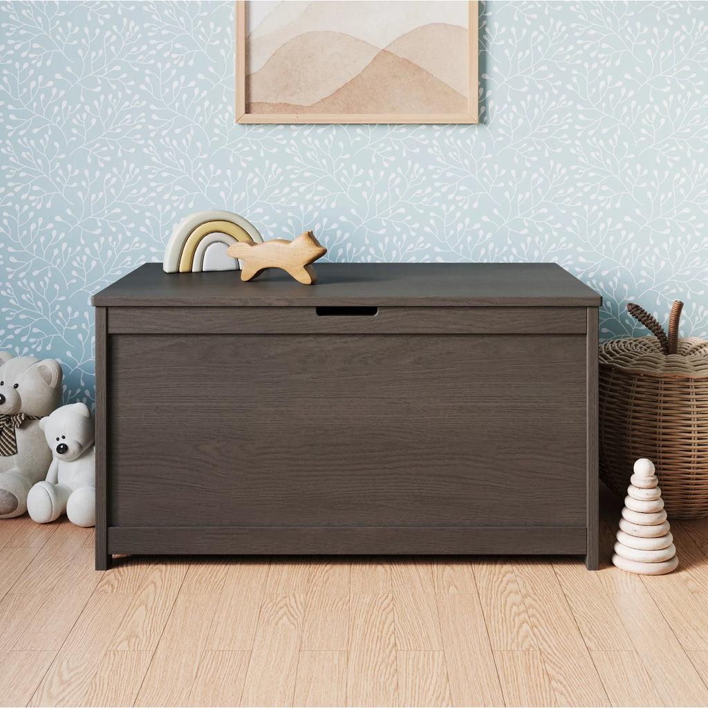4-Piece Nursery Set with Convertible Crib, Dresser, Glider, and Toy Box V3137