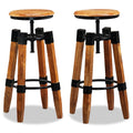 Solid Mango Wood Bar Stools 2 pcs J141