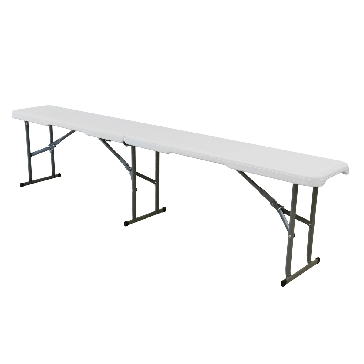 White Plastic Folding Dinner Table X2866