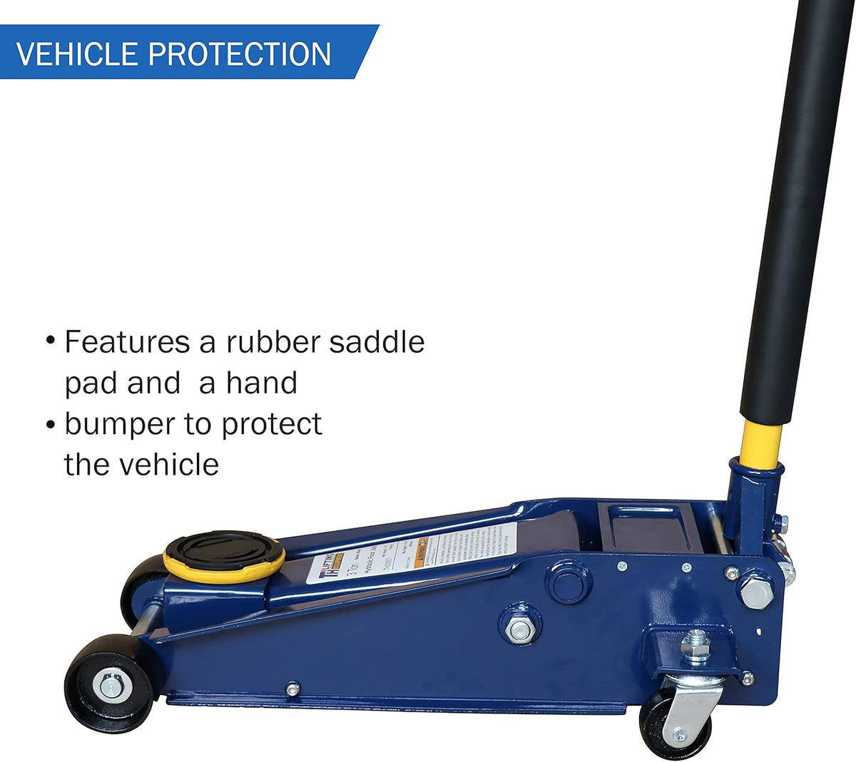 3 Ton Heavy-Duty Steel Hydraulic Floor Jack with Double Pumps O46193