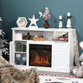White Electric Fireplace TV Stand Z282517