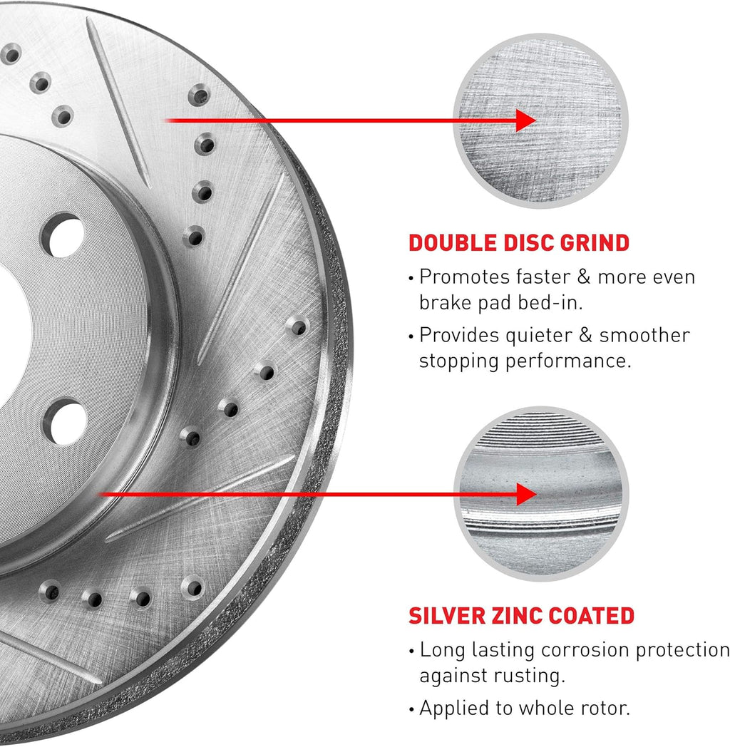 Semi Metallic Brake Pads and Rotors Kit P4237