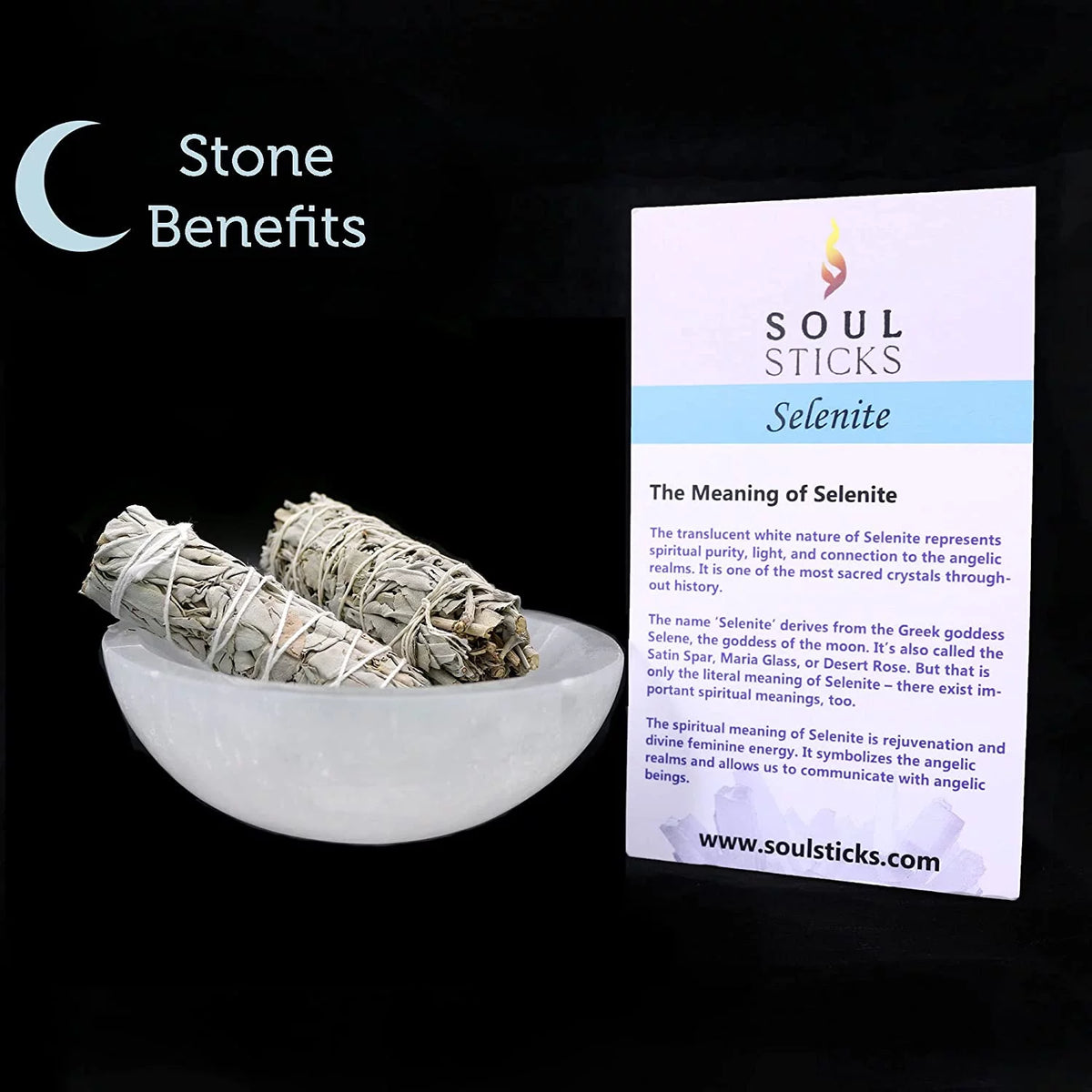 6 inch Selenite Crystal Bowl F939