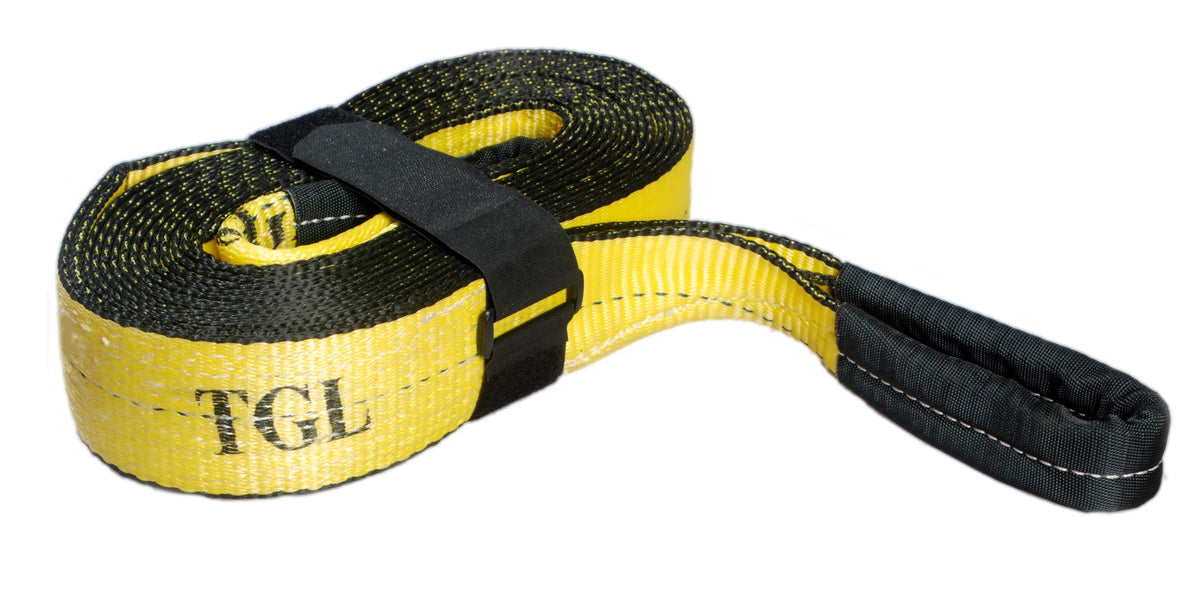 3 inch 20 Foot Tow Strap, Polyester, 30,000 Pound Capacity with Reusable Storage Strap K43584