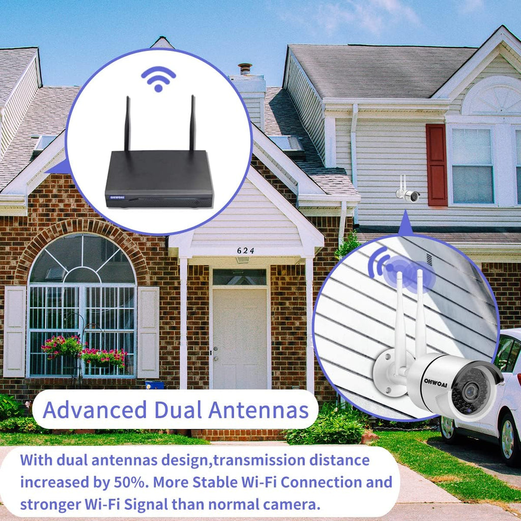 8 Channel 1080P Wireless NVR Security Camera System with 4TB Hard Drive K271