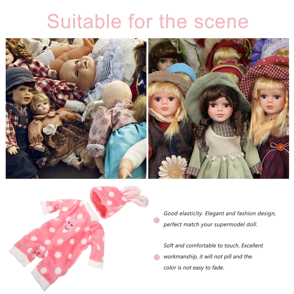 Baby Doll Pajamas Doll Clothes for 18inch Doll K214498