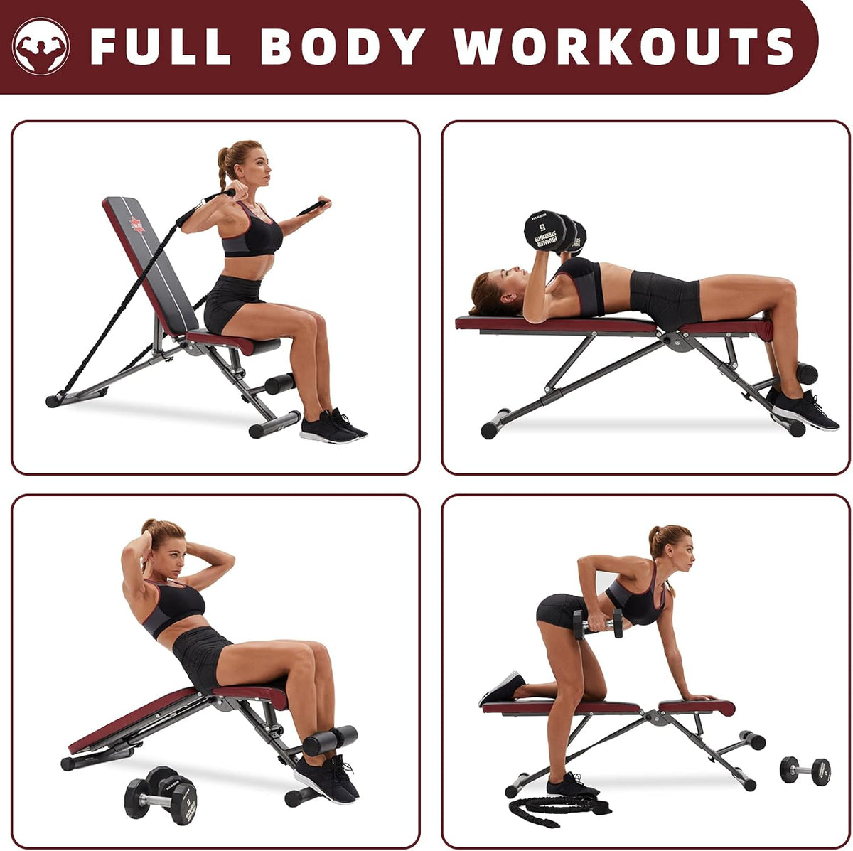 Adjustable Incline Decline Utility Exercise Bench I151234