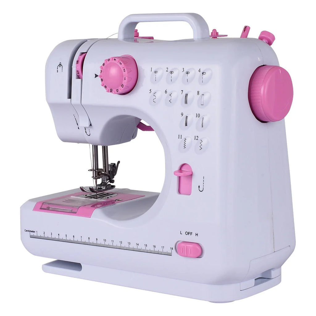 Sewing Machine with 12 Built-In Stitches White U85334