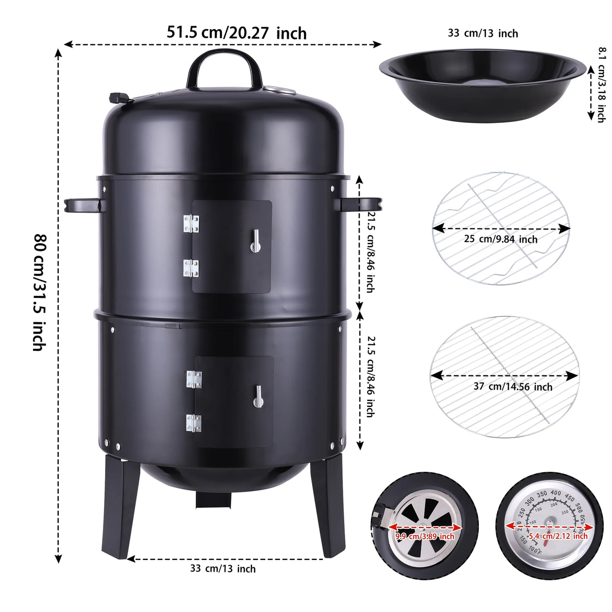 Portable Charcoal BBQ Grill Z119