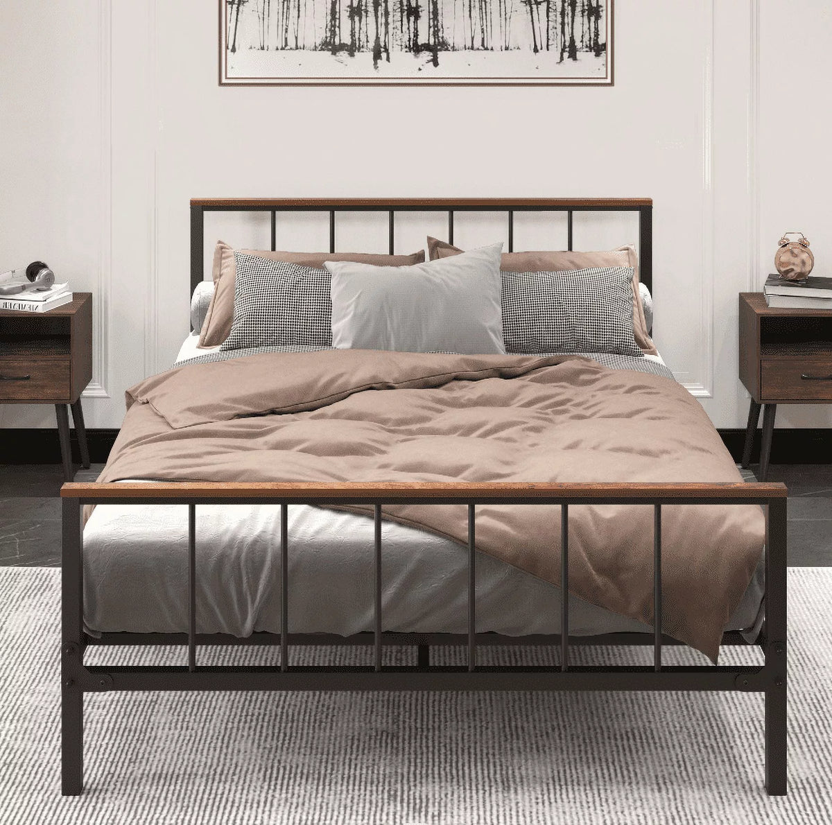 Queen Metal Platform Bed G941