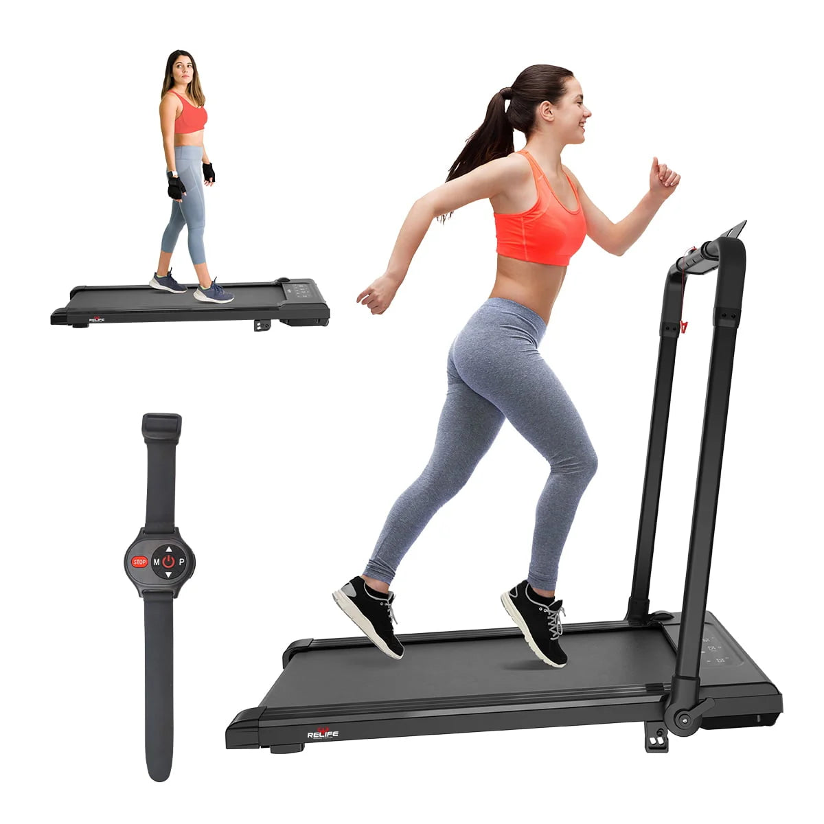 2 in 1 Foldable Treadmill 2.5HP O36836