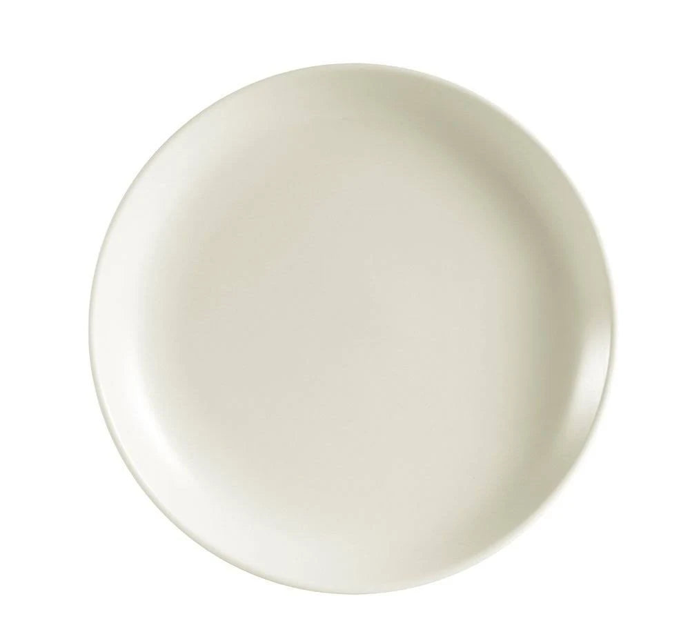 Rolled Edge 6-1/2-Inch Stoneware Coupe Round Plate, American White, Box of 36 S4754