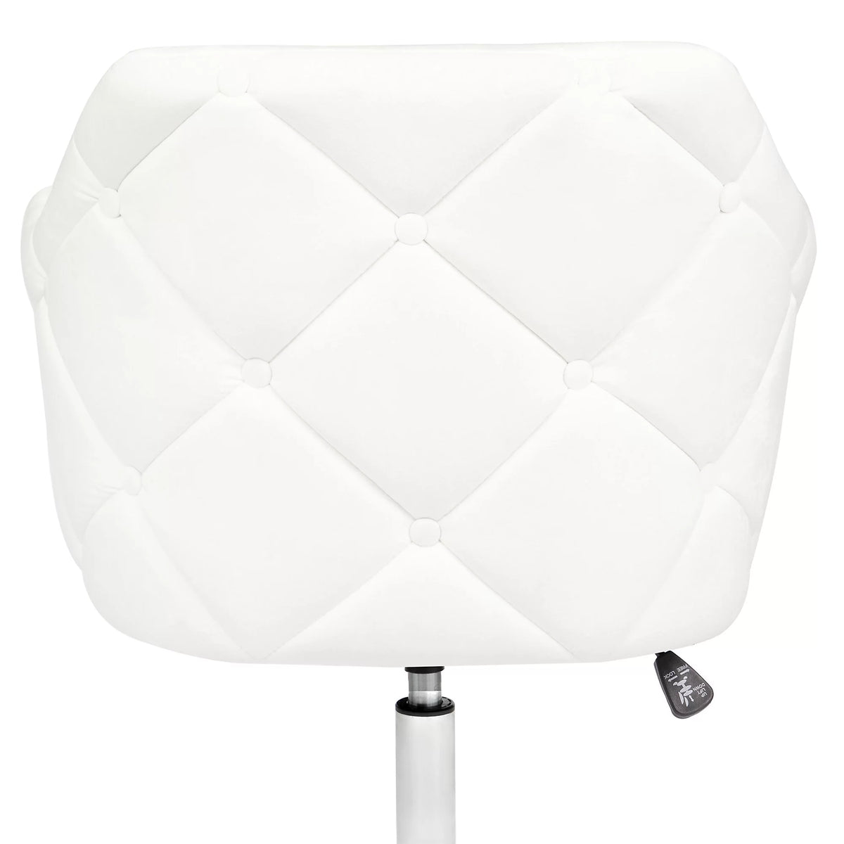 White Velvet Tufted Swivel Vanity Chair K70631