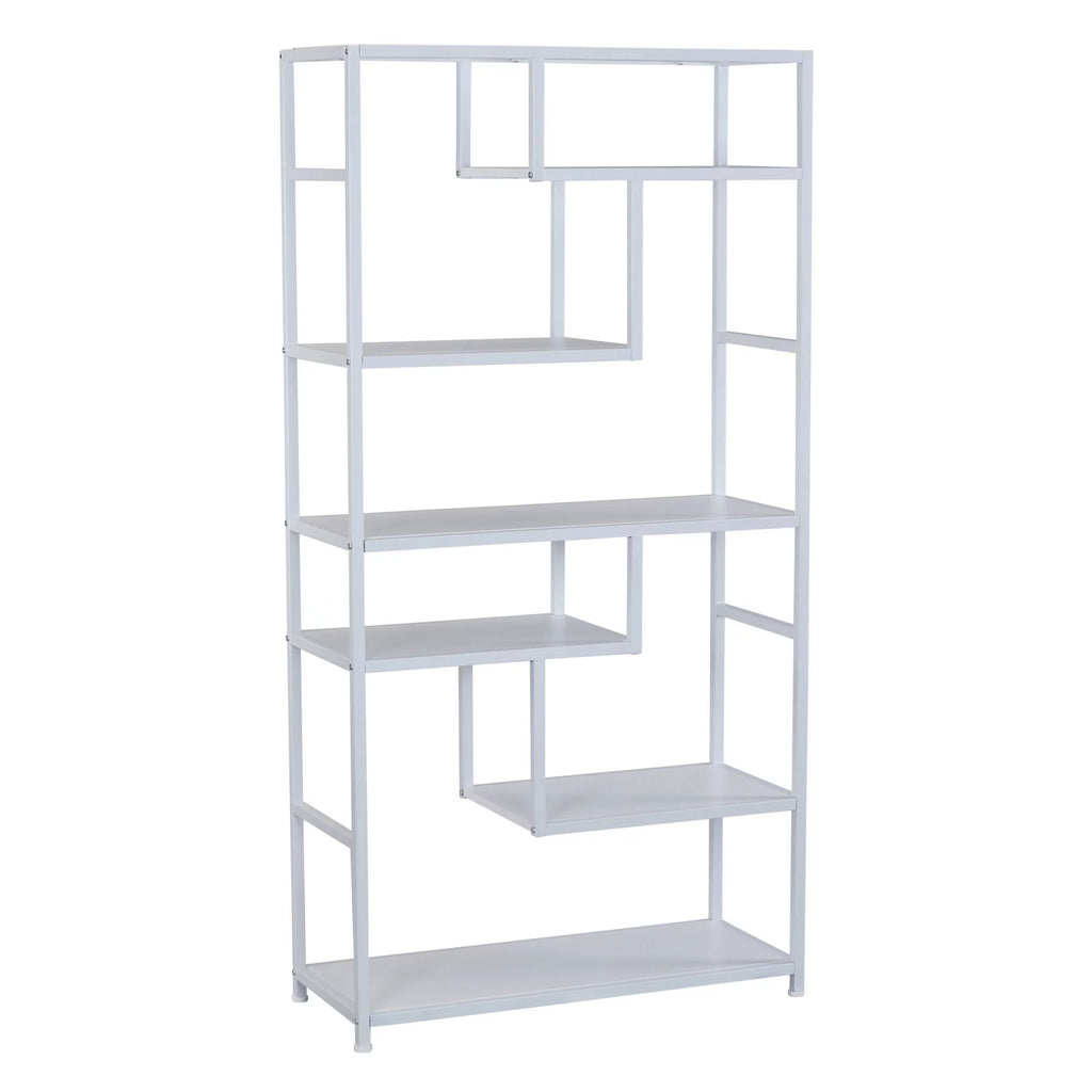 6 Tier 65" Tall Etagere Bookcase A67900