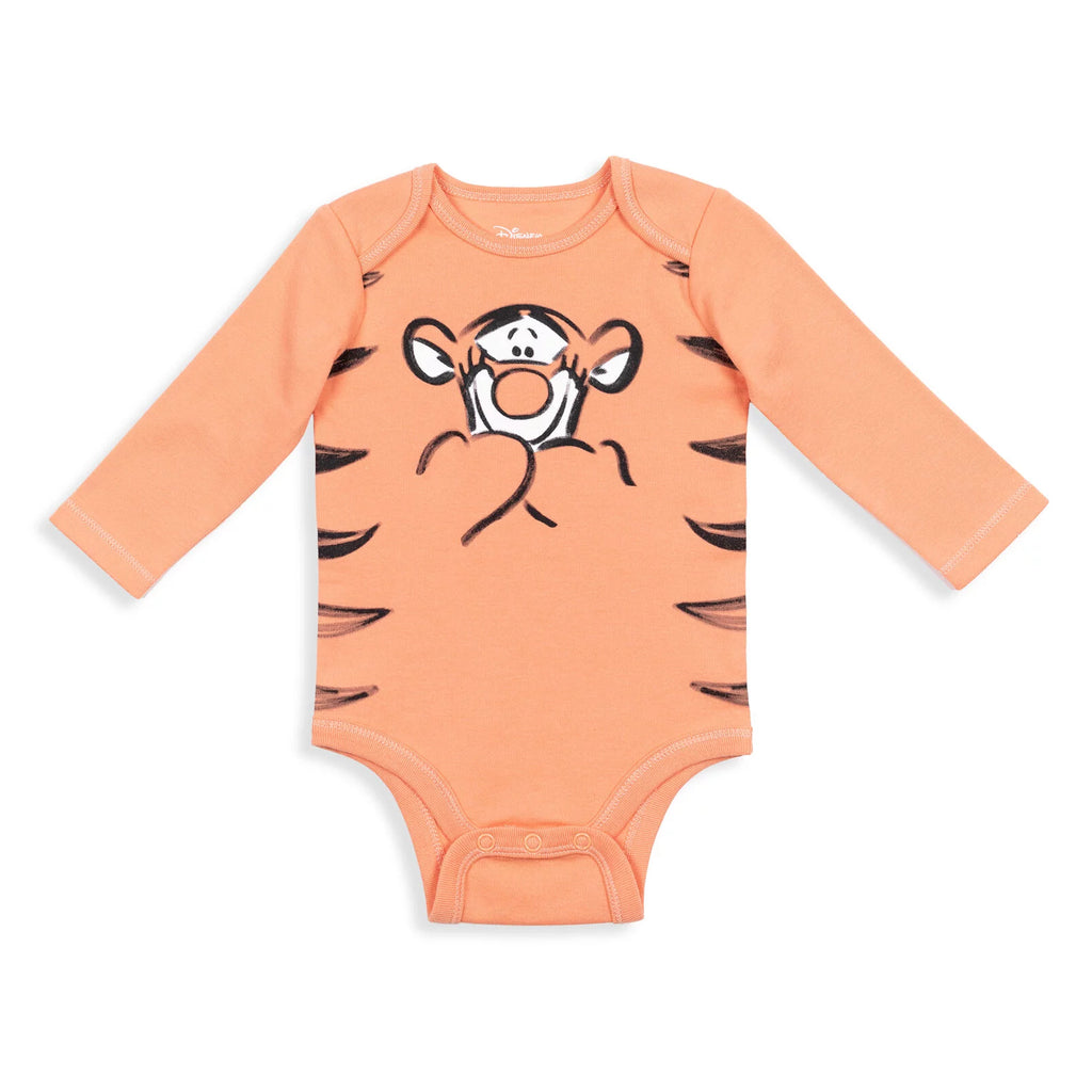 Multicolored 5 Pack Long Sleeve Bodysuits 12 Months F171054