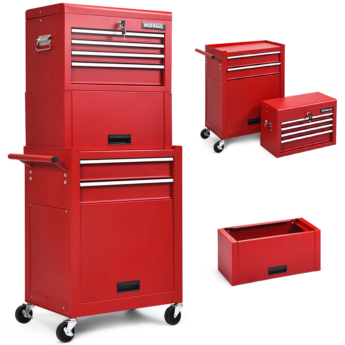 6 Drawer Rolling Tool Chest Storage Cabinet G19302