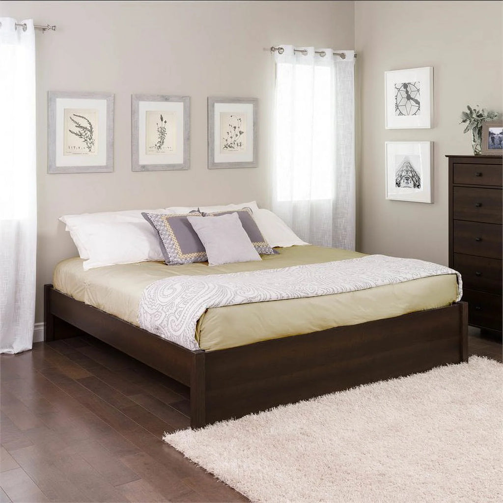 King 4-Post Platform Bed in Espresso Z23725