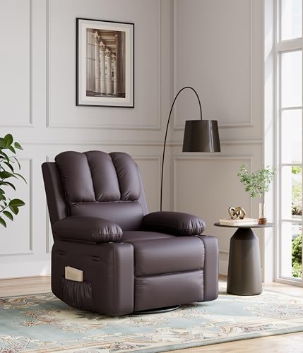 Oversized Grey Recliner Chair with Heat and Massage C16154