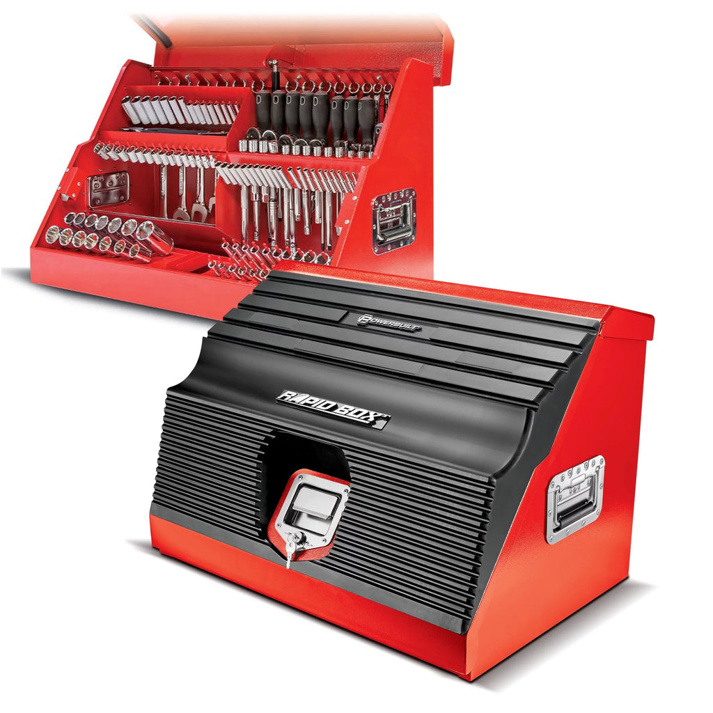26 Inch Portable Slant Front Toolbox B615442