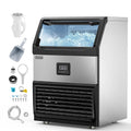 150lbs/24h Stainless Steel Freestanding Ice Maker Machine T16701