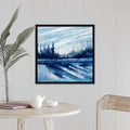 Black Float Frame Canvas Art - 24 x 24 U985
