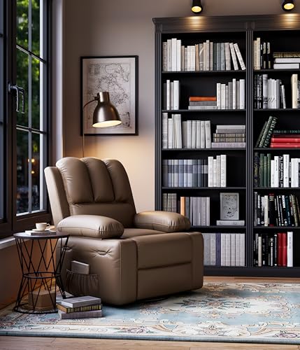 Oversized Grey Recliner Chair with Heat and Massage C16154