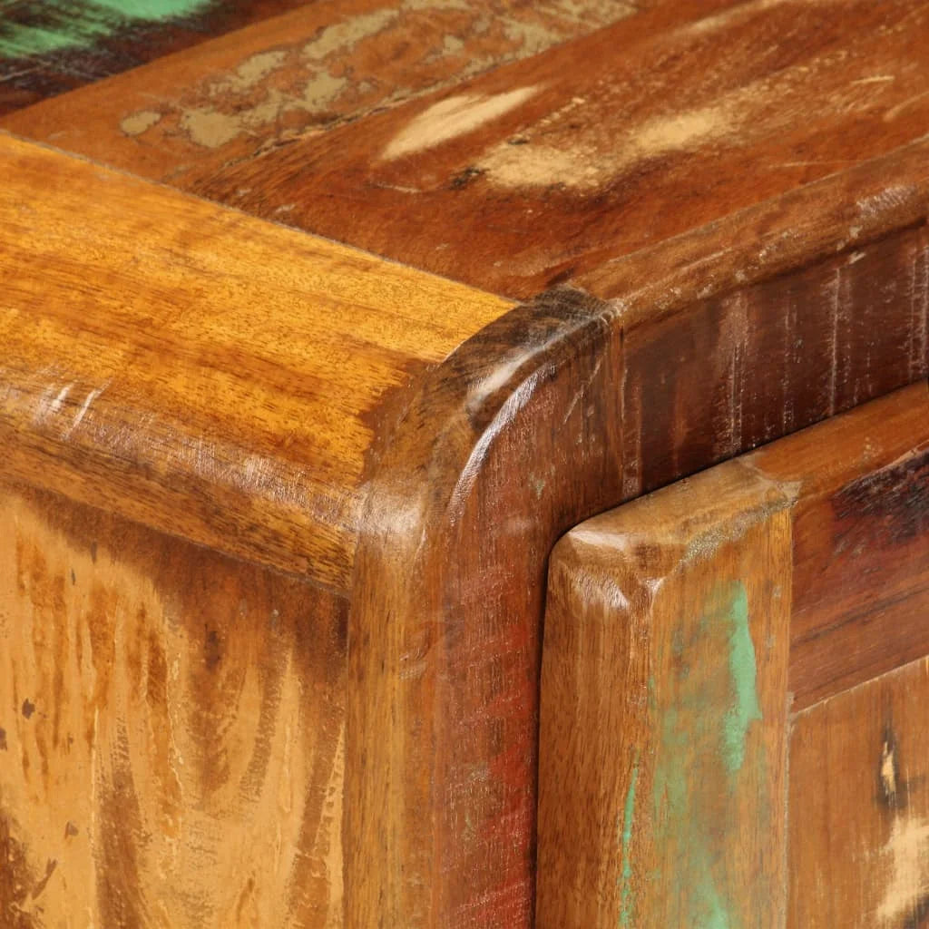 Solid Reclaimed Wood Bedside Cabinet A434