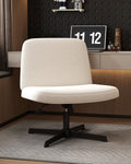 Cross Legged Armless Wide Seat Ergonomic Office Chair F434717
