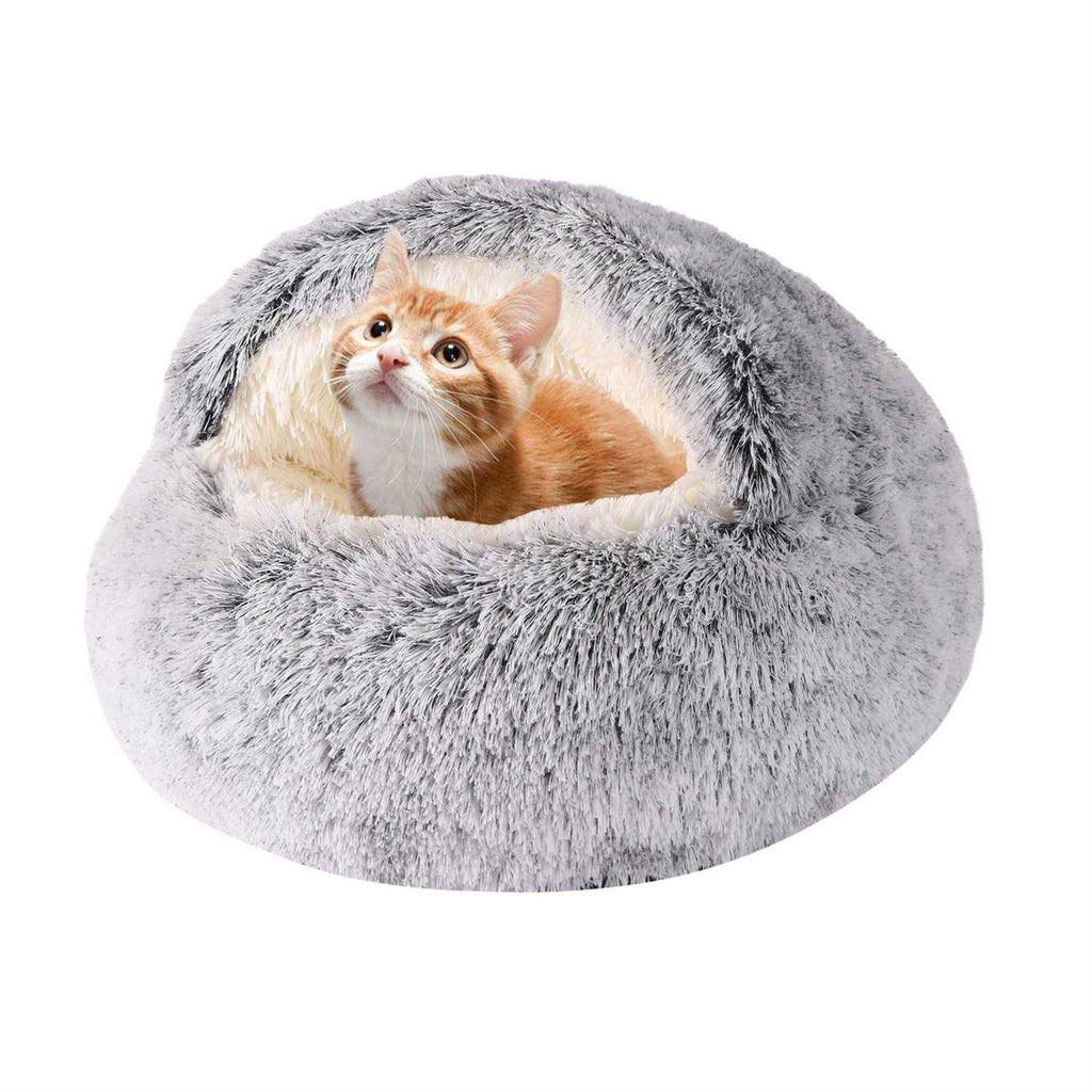 Hooded Round Dog Bed & Cat Cave Y6146