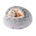 Hooded Round Dog Bed & Cat Cave Y6146