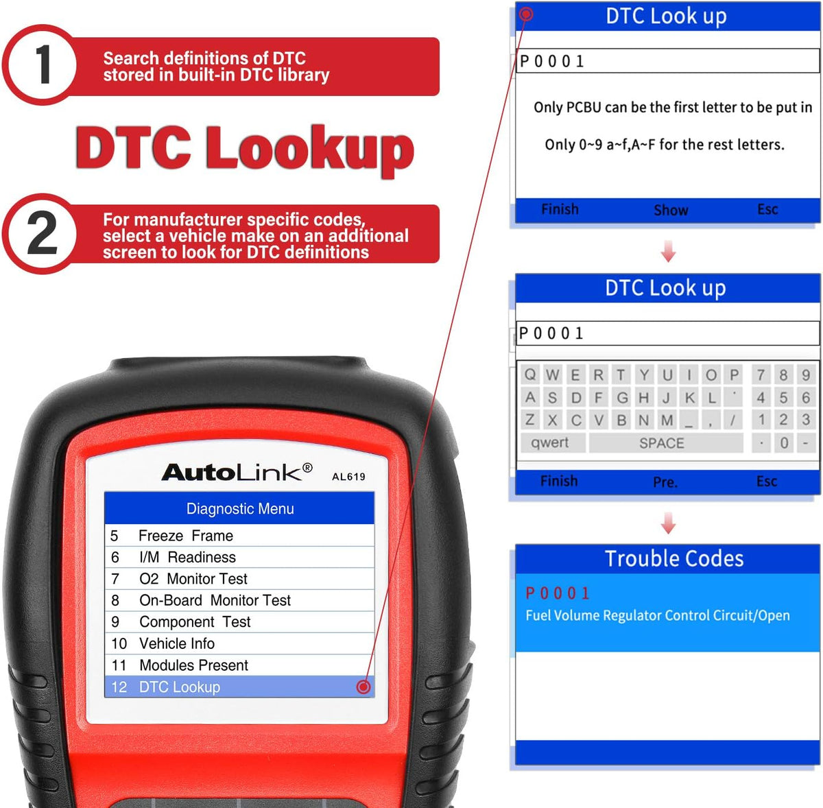 Automotive Diagnostic Scan Tool OBD2 Scanner H7089
