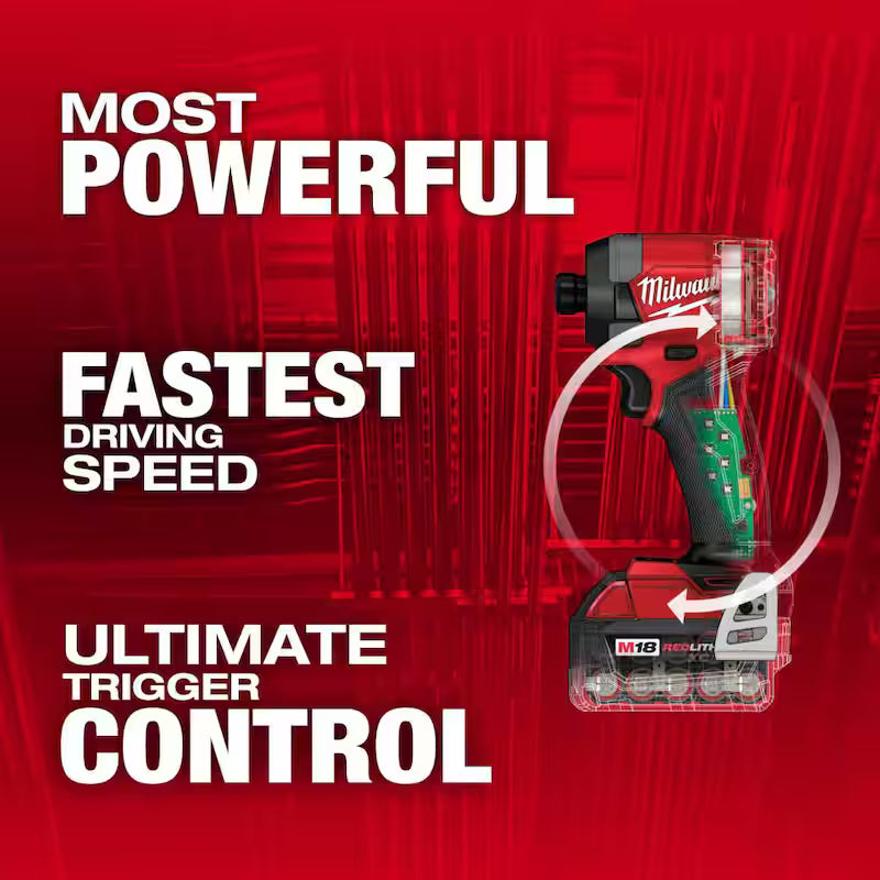 18-Volt Lithium-Ion Brushless Cordless Impact Driver Kit with 50-Piece Screw Driver Bit Set P68564