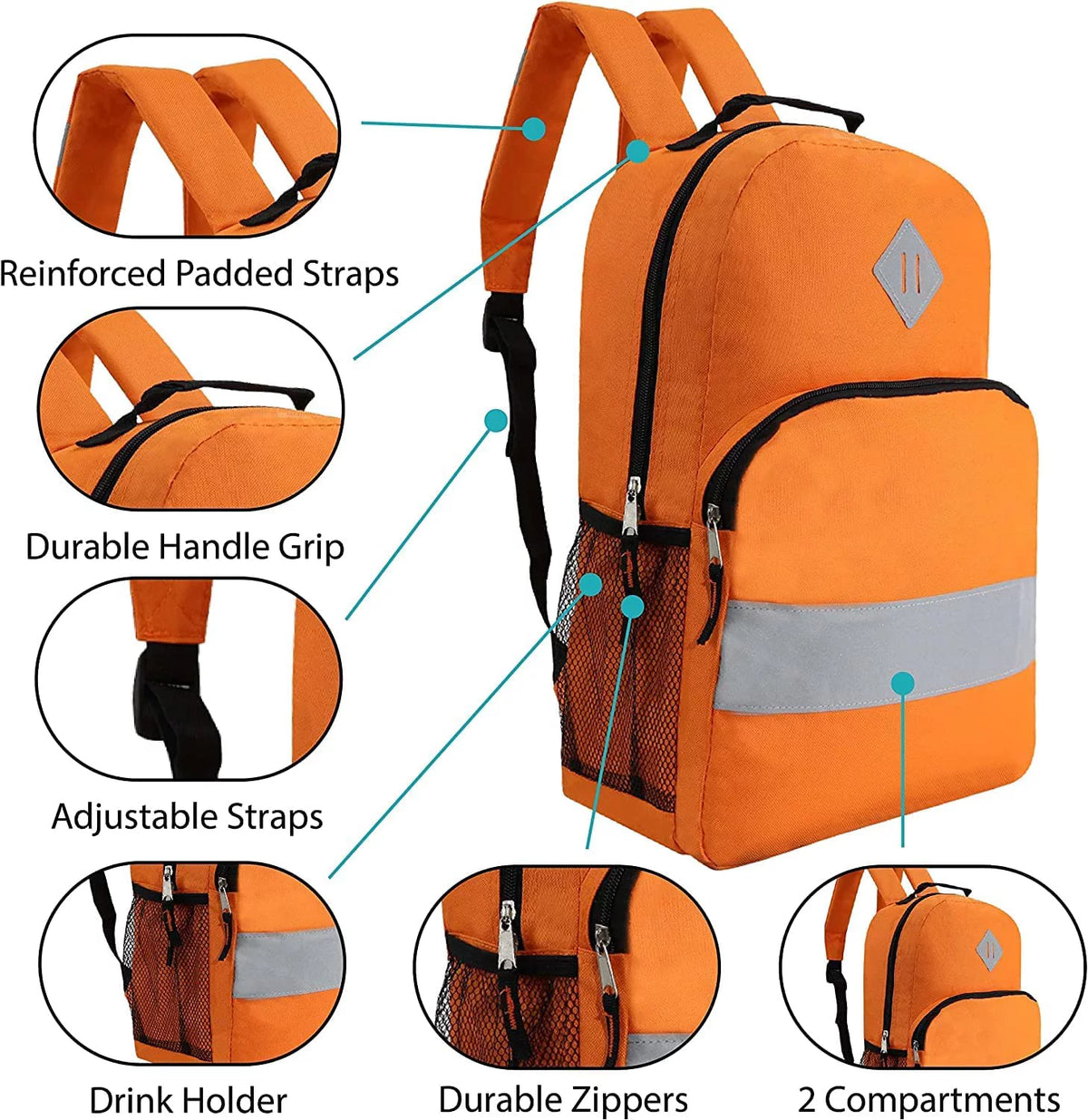 24 Pack 17" Backpacks S621014