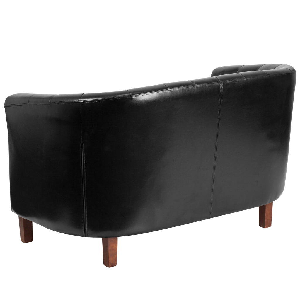 Black Tufted Loveseat J98810